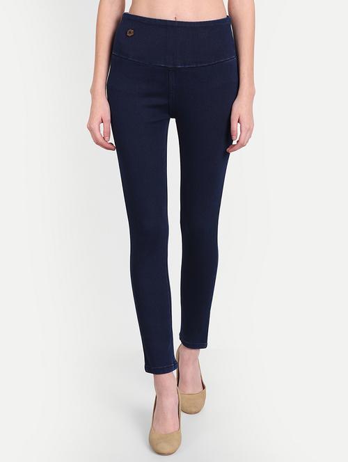women blue denim jegging - 20386742 - Very Small Image - 1