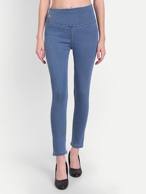 women light blue denim jegging - 20386746 - Very Small Image - 1