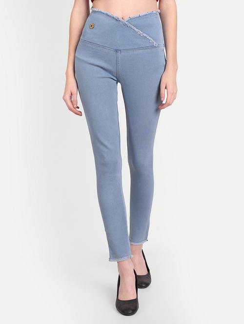 womenlight blue denim jegging - 20386752 - Very Small Image - 1