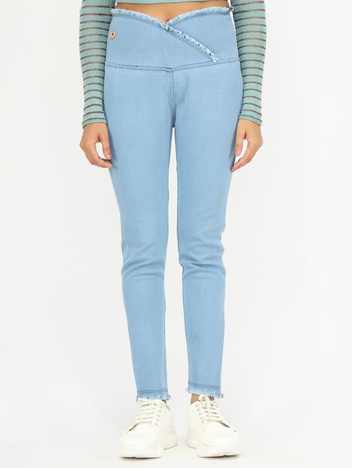 women light blue denim jegging - 20386779 - Very Small Image - 1