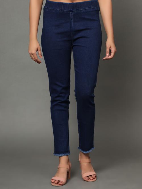 women blue denim jegging - 20386788 - Very Small Image - 1