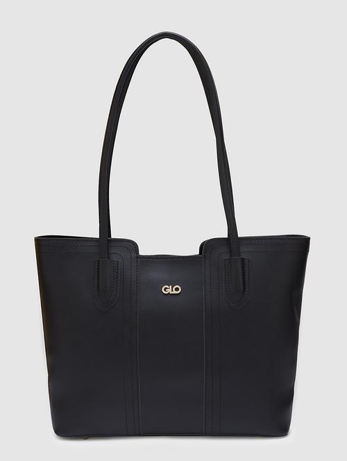 women solid leatherette handbag - 20405891 - Very Small Image - 1