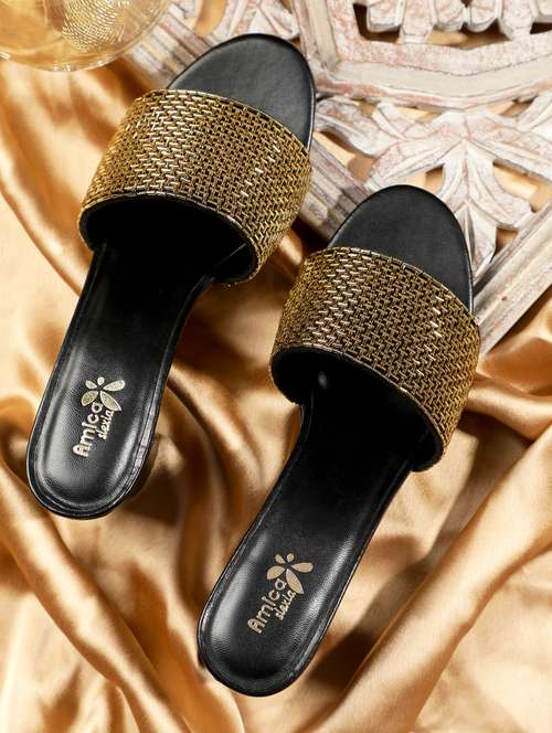 women embellished ethnic sandals - 20406732 - Very Small Image - 1