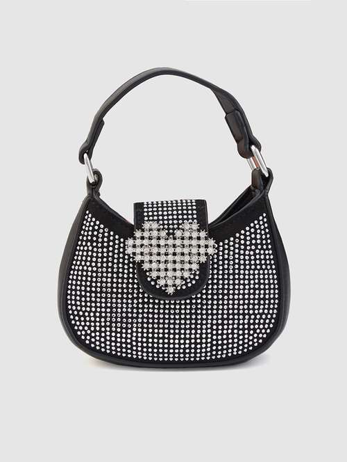 black leatherette (pu) sling bag - 20546356 - Very Small Image - 1