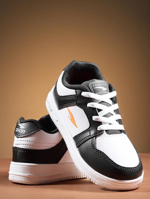 boys white & black color blocked sneaker - 20547507 - Very Small Image - 1