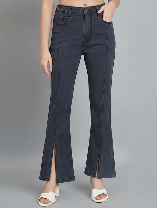 women's plain bootcut jeans - 20644442 - Very Small Image - 1