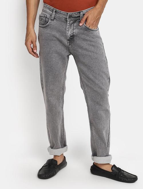 mens relaxed fit plain jeans - 20686887 - Very Small Image - 1