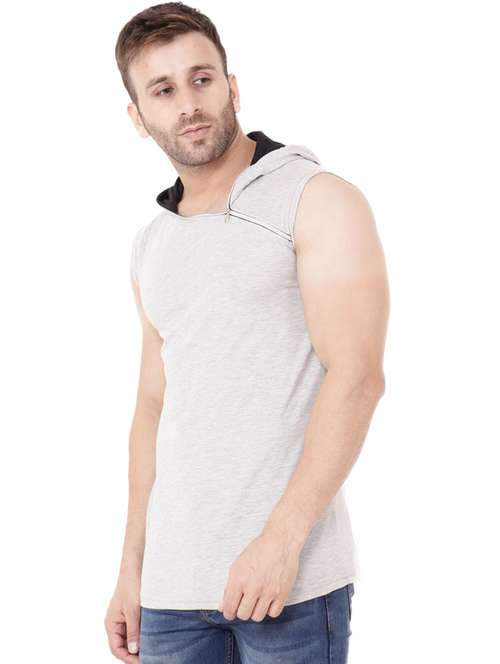 grey cotton blend t-shirt - 20841547 - Very Small Image - 1