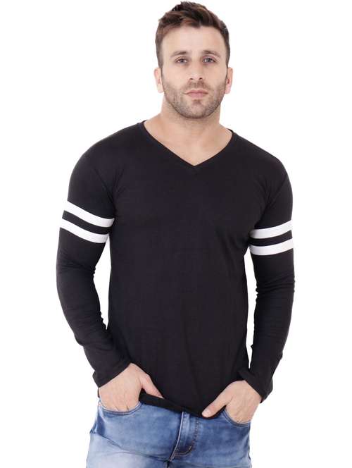 black cotton blend t-shirt - 20841697 - Very Small Image - 1