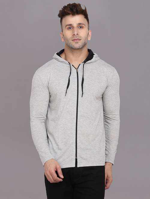 grey cotton blend t-shirt - 20841773 - Very Small Image - 1