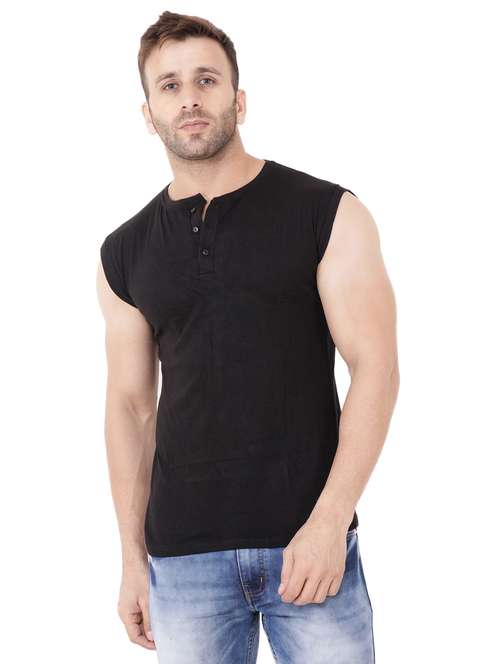black cotton blend t-shirt - 20841825 - Very Small Image - 1