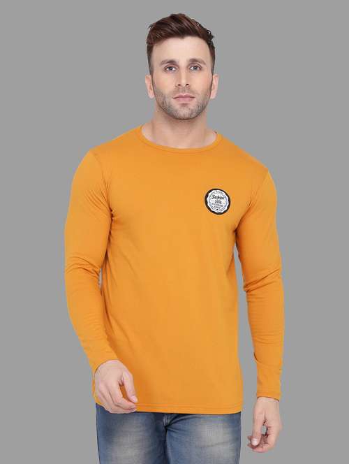 yellow cotton blend t-shirt - 20841946 - Very Small Image - 1