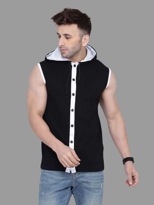 black cotton blend t-shirt - 20842042 - Very Small Image - 1