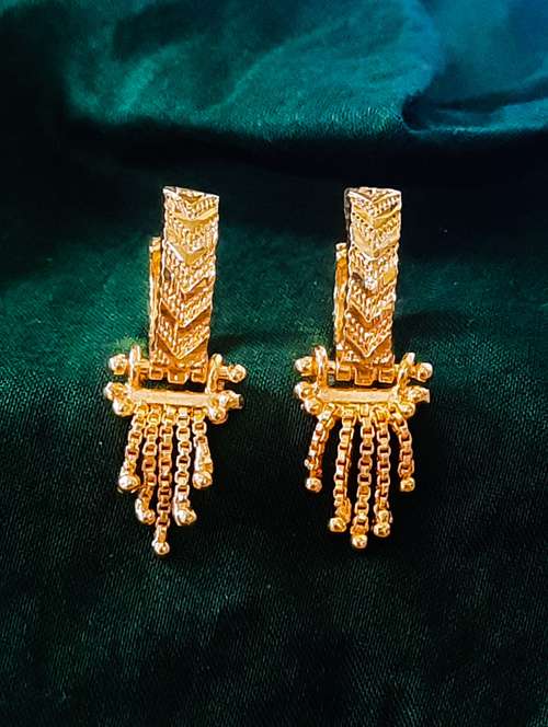 gold plated balli earrings - 20848876 - Very Small Image - 1