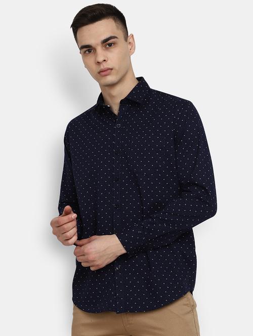 blue cotton casual shirt - 20930112 - Very Small Image - 1