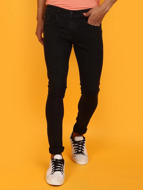 men mid rise plain denim jeans - 20962444 - Very Small Image - 1