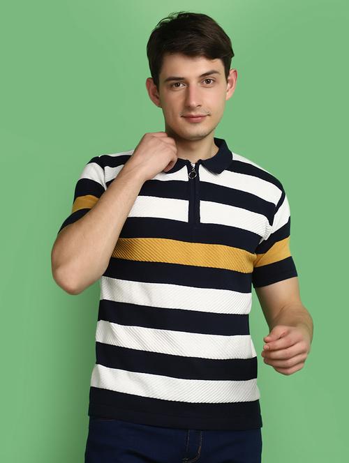 men striped short sleeves t-shirt - 20965876 - Very Small Image - 1
