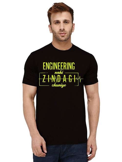 men chest print short sleeve t-shirt - 21011089 - Very Small Image - 1