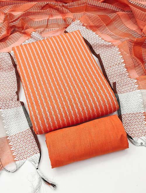 women self design semi-stitched suit set - 21026657 - Very Small Image - 1