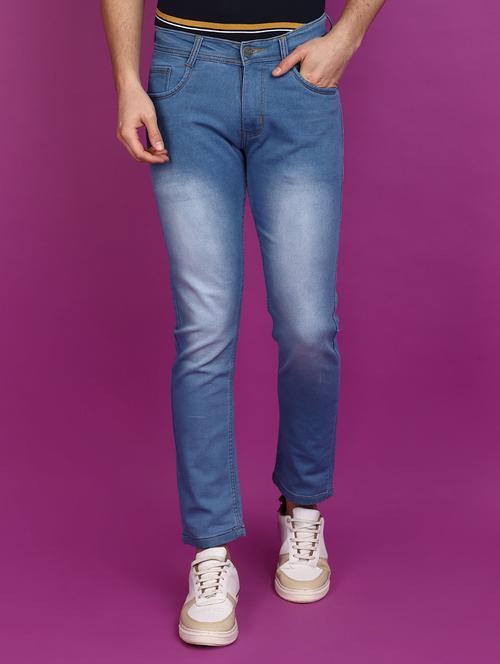 men mid rise washed denim jeans - 21049813 - Very Small Image - 1
