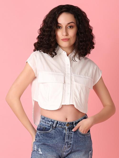 white solid regular shirt - 21073958 - Very Small Image - 1