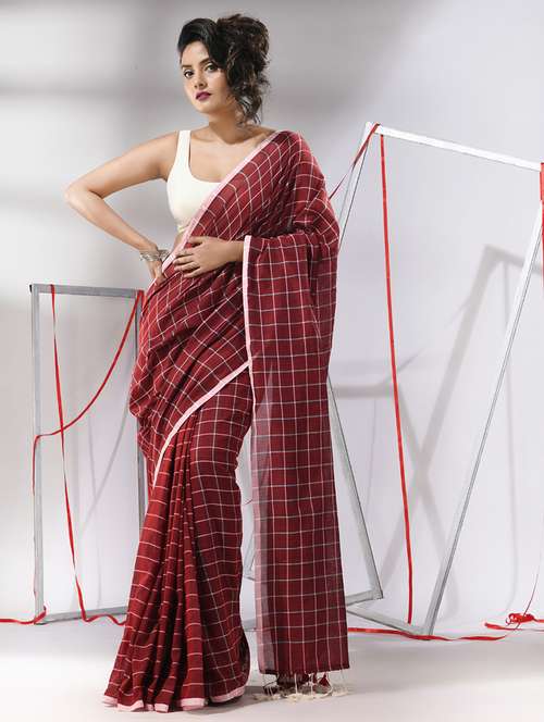 women self design handloom saree with blouse - 21176134 - Very Small Image - 1