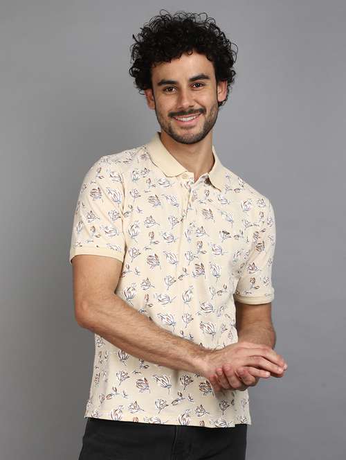 men printed polo t-shirt - 21177837 - Very Small Image - 1