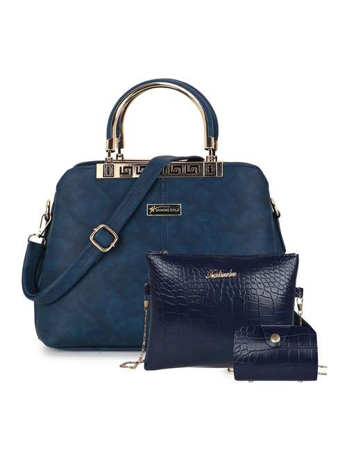 leatherette (pu) combo handbag - 21273739 - Very Small Image - 1