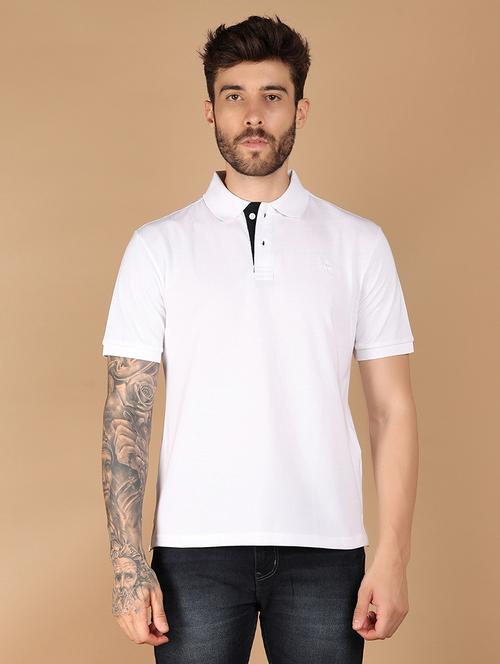 men polo neck solid t-shirt - 21296856 - Very Small Image - 1