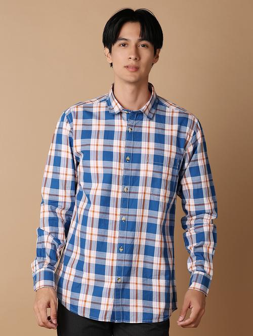 men checkered cotton casual shirt - 21307698 - Very Small Image - 1