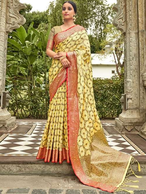 women self design banarasi saree with blouse - 21317354 - Very Small Image - 1