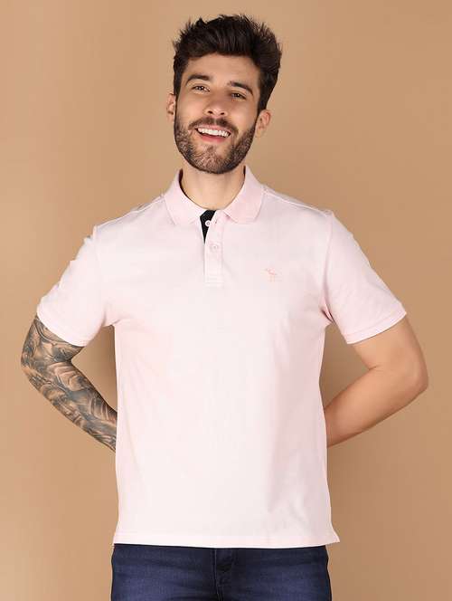 men solid cotton polo t-shirt - 21341800 - Very Small Image - 1