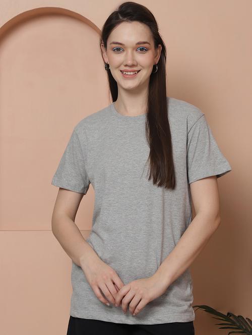 women solid short sleeves t-shirt - 21345845 - Very Small Image - 1