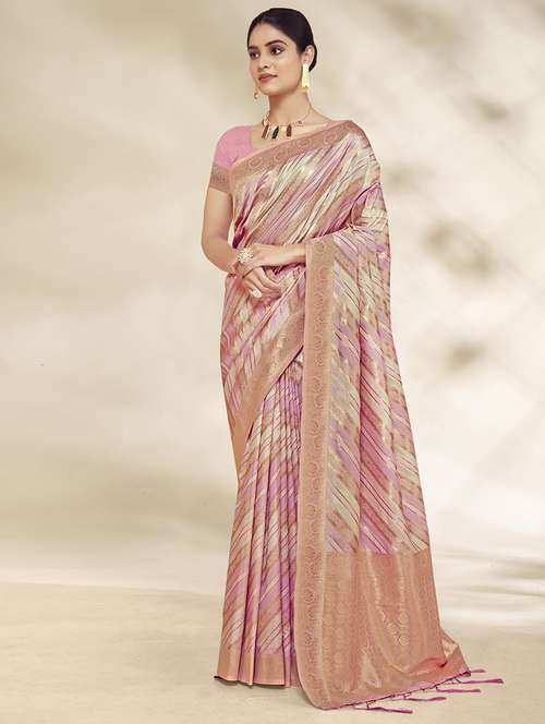 women self design bordered saree with blouse - 21350453 - Very Small Image - 1