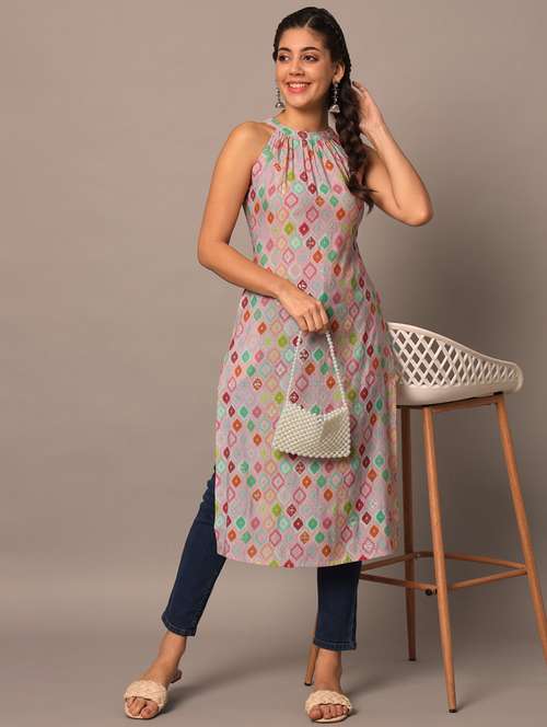 women printed straight kurta - 21351188 - Very Small Image - 1