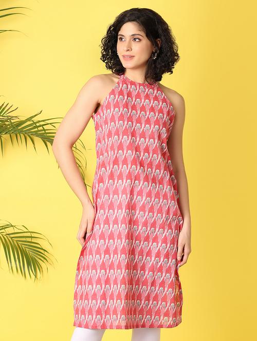 women red sleeveless straight kurta - 21378360 - Very Small Image - 1