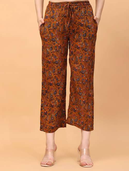 women printed rayon trouser - 21389113 - Very Small Image - 1