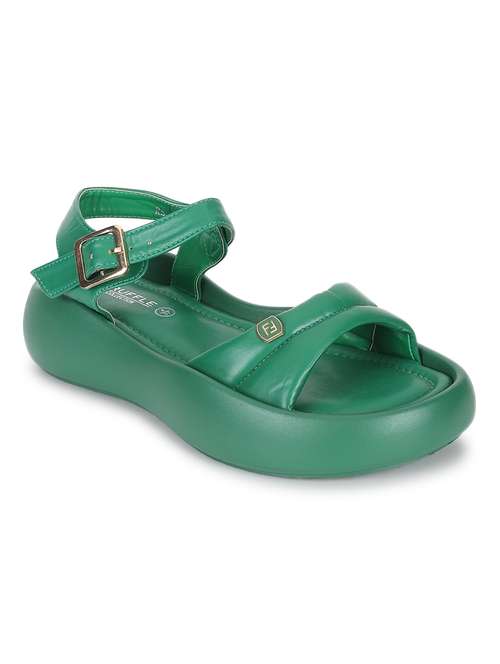 women green solid wedge - 21451190 - Very Small Image - 1