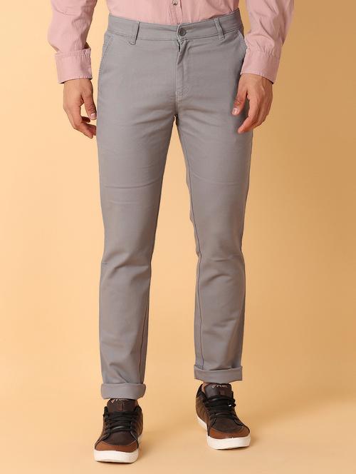 men solids chinos casual trouser - 21490866 - Very Small Image - 1