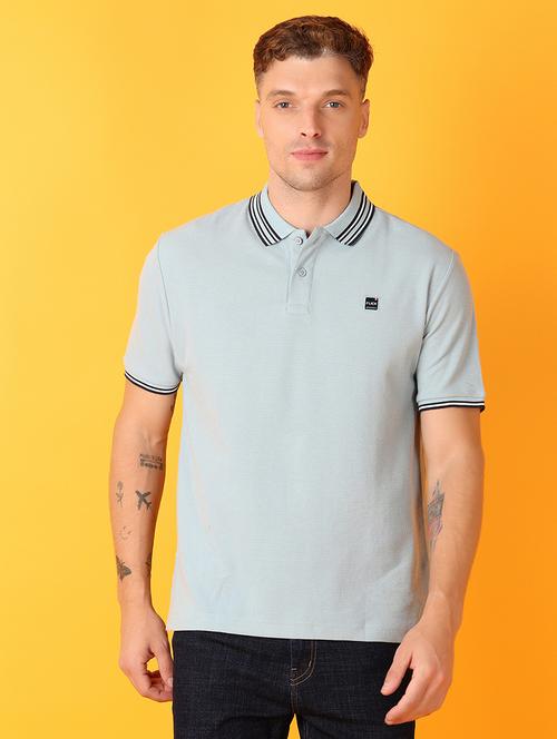 men short sleeve solid polo t-shirt - 21491312 - Very Small Image - 1