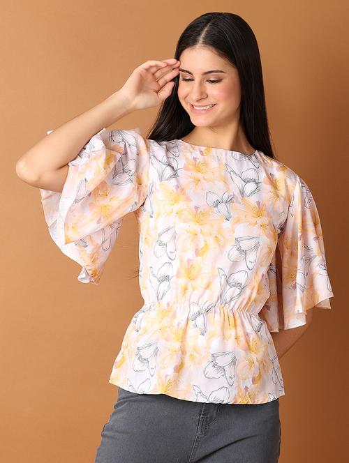 women floral printed round neck top - 21512697 - Very Small Image - 1
