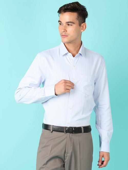 men solid long sleeve formal shirt - 21519215 - Very Small Image - 1