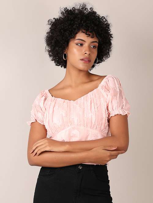 women self designed crop top - 21519393 - Very Small Image - 1