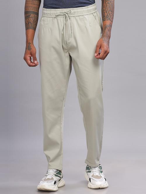 men high-rise solid jogger - 21521644 - Very Small Image - 1