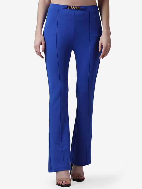 women solid regular fit bootcut trouser - 21523505 - Very Small Image - 1