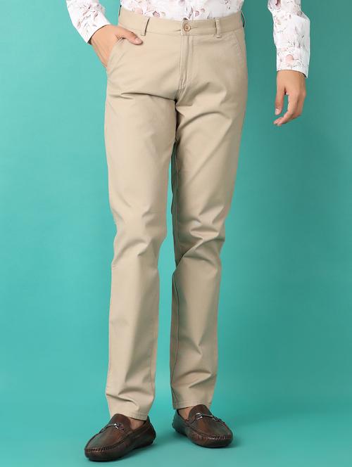 men solid slim fit chinos casual trouser - 21529864 - Very Small Image - 1