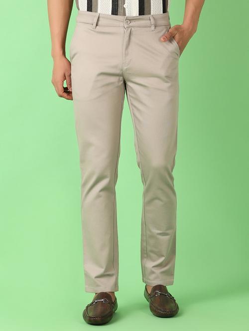 men mid rise solid chinos - 21529903 - Very Small Image - 1