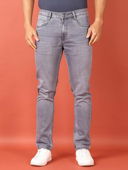 men plain mid rise denim jean - 21529916 - Very Small Image - 1