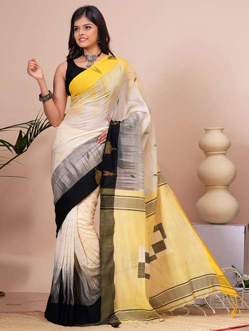 women self design handloom saree - 21537017 - Very Small Image - 1