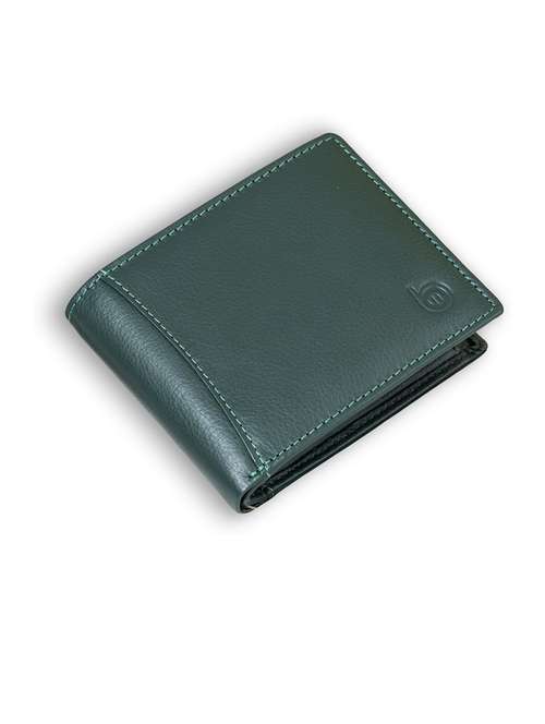 green genuine leather wallet - 21556661 - Very Small Image - 1